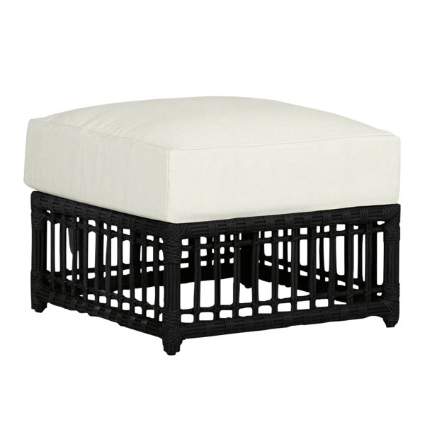 Summer Classics Newport Resin Outdoor Ottoman with Sunbrella® Cushion Wayfair